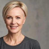 Person with natural-looking scalp micropigmentation, showcasing confidence and healing