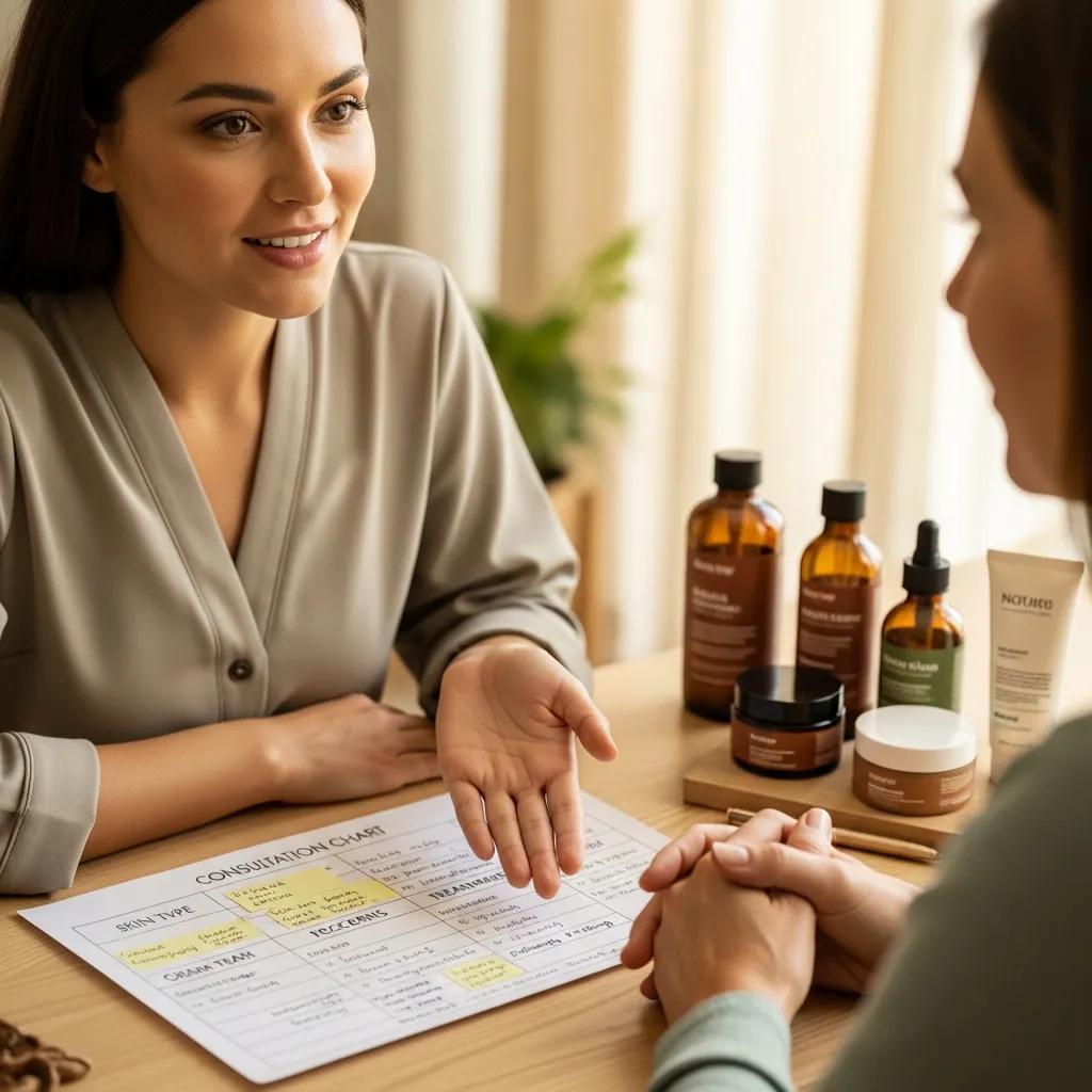 Consultation for personalized head spa treatment plan